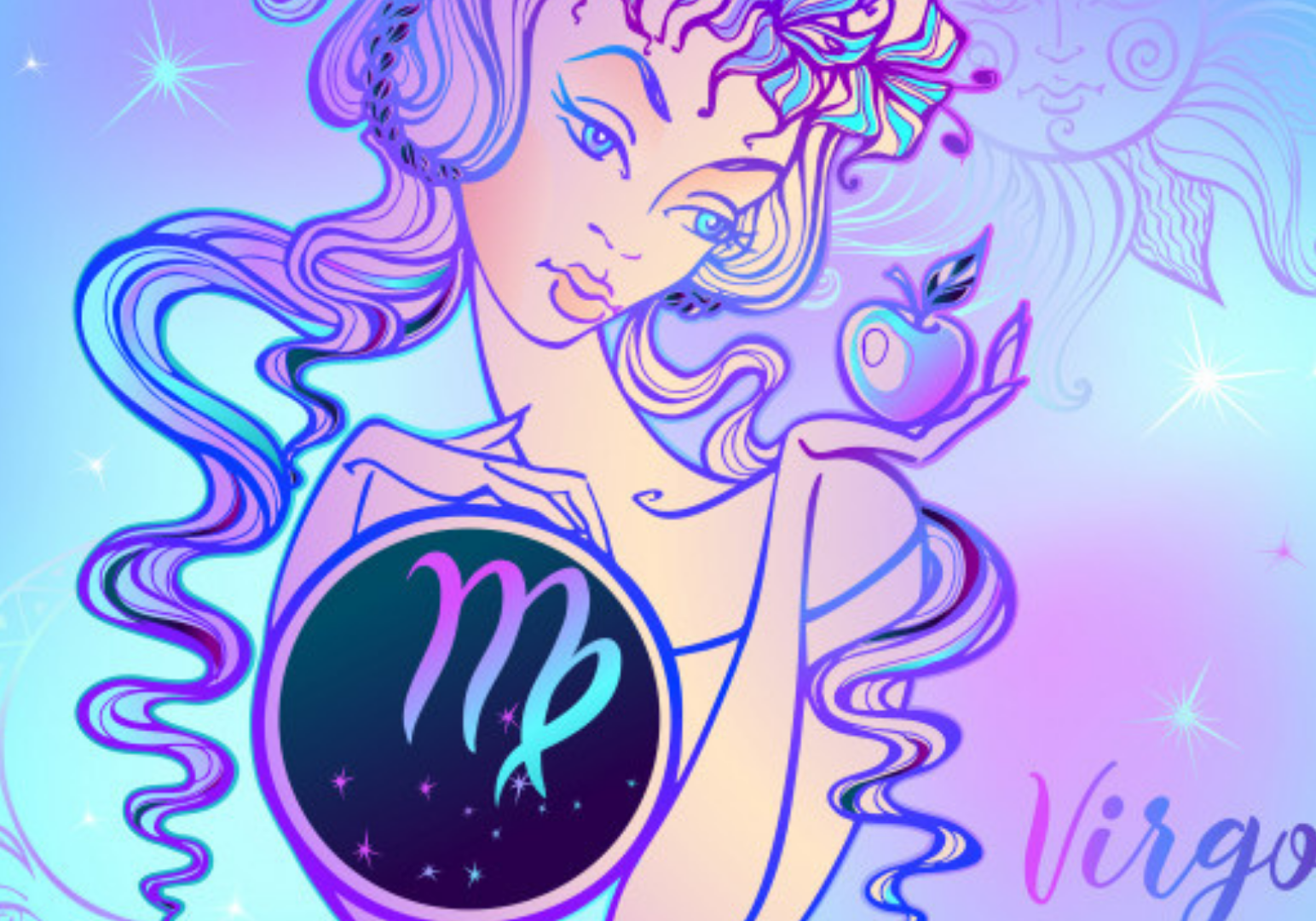 Lua Nova em Virgem Foto